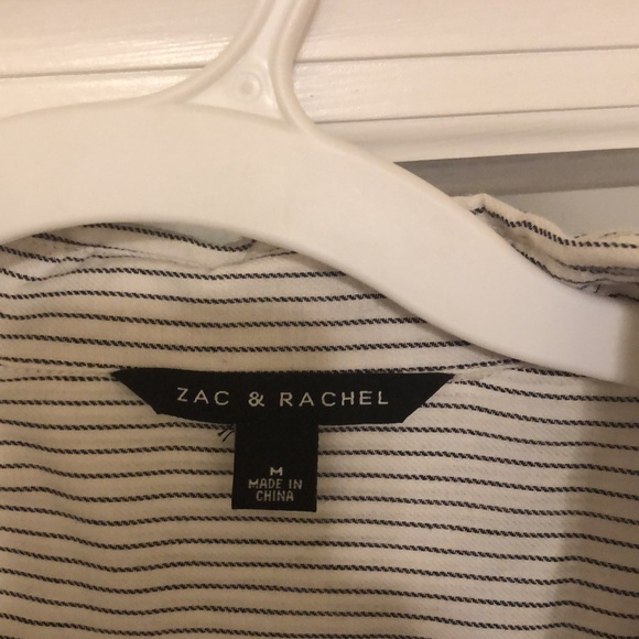 Oversized striped shirt/shirt dress size medium - Picture 3 of 3